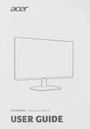 Монитор Acer 23.8" EK241YEbi черный IPS LED 1ms 16:9 HDMI матовая 250cd 178гр/178гр 1920x1080 100Hz FreeSync VGA FHD 2.68кг