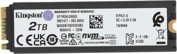 Накопитель SSD Kingston PCIe 4.0 x4 2000GB SFYRDK/2000G Fury Renegade M.2 2280