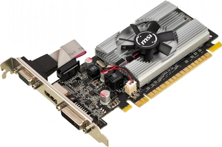 Видеокарта MSI PCI-E 2.0 N210-1GD3/LP NVIDIA GeForce 210 1Gb 64bit DDR3 460/800 DVIx1 HDMIx1 CRTx1 Ret low profile