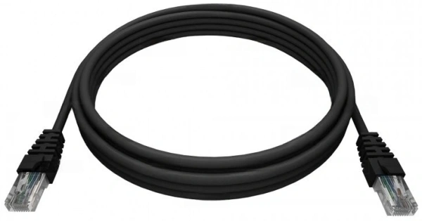 Патч-корд NTSS NTSS-PC-UTP-RJ45-5e-5.0-LSZH-BL UTP RJ-45 вил.-вилка RJ-45 кат.5E 5м черный LSZH 26AWG