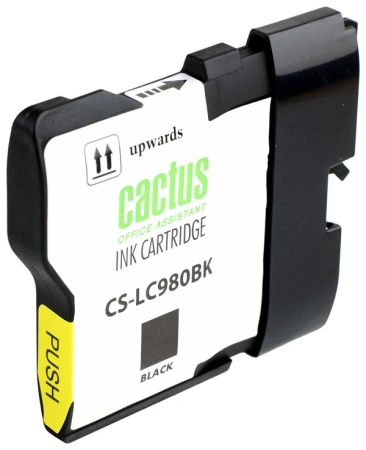 Картридж струйный Cactus CS-LC980BK черный (16мл) для Brother DCP-145C/165C/MFC-250C/290C с чипом
