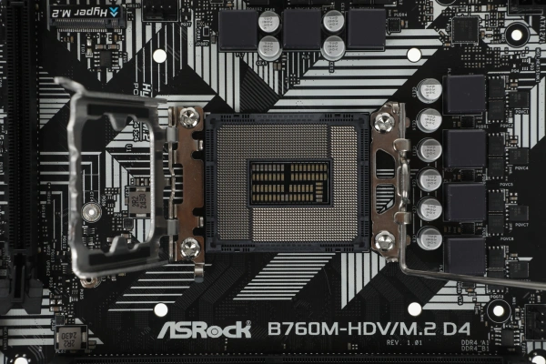 Материнская плата Asrock B760M-HDV/M.2 D4 Soc-1700 Intel B760 2xDDR4 mATX AC`97 8ch(7.1) GbLAN RAID+VGA+HDMI+DP