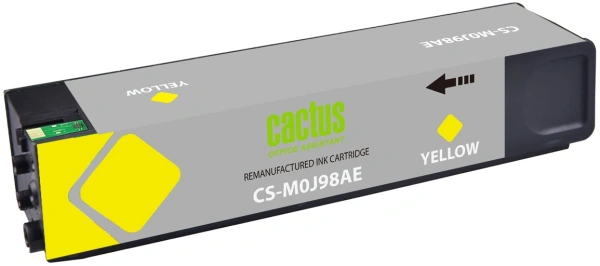 Картридж струйный Cactus CS-M0J98AE 991XL желт.пигм. (250мл) для HP PW 755dn/MFP774dn/779dn/Pro750dw/772dn с чипом