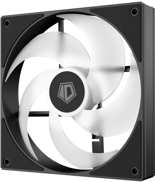Вентилятор для корпуса ID-Cooling AS-140-ARGB-K ARGB 140х140x25 черный 4-pin 24.9дБ Ret