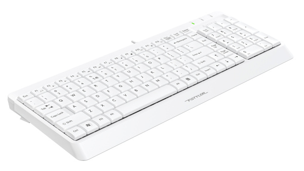 Клавиатура A4Tech FK15 белый USB (FK15 WHITE) кабель 1.5м