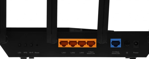 Роутер беспроводной TP-Link ARCHER AX72 PRO AX5400 10/100/1000BASE-TX черный