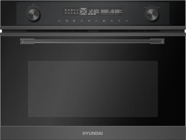 Духовой шкаф Электрический Hyundai HMEO 6540 DX черный/графитовый