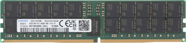 Память DDR5 Samsung M321R8GA0BB0-CQKZJ 64Gb DIMM ECC Reg PC5-38400 CL40 4800MHz