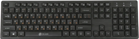Клавиатура + мышь Оклик 240M клав:черный мышь:черный USB беспроводная slim Multimedia (1091253)