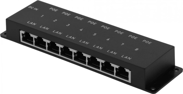Удлинитель PoE Osnovo Midspan-8/P 10/100BASE-T 30Вт