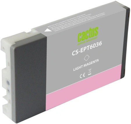 Картридж струйный Cactus CS-EPT6036 T6036 св.пурп.пигм. (220мл) для Epson Stylus PRO 7880/9880 с чипом