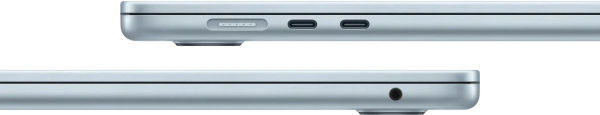Ноутбук Apple MacBook Air A3241 M4 10 core 16Gb SSD256Gb/10 core GPU 15.3" Liquid Retina (2880x1864) macOS lt.blue WiFi BT Cam (MC7A4HN/A)