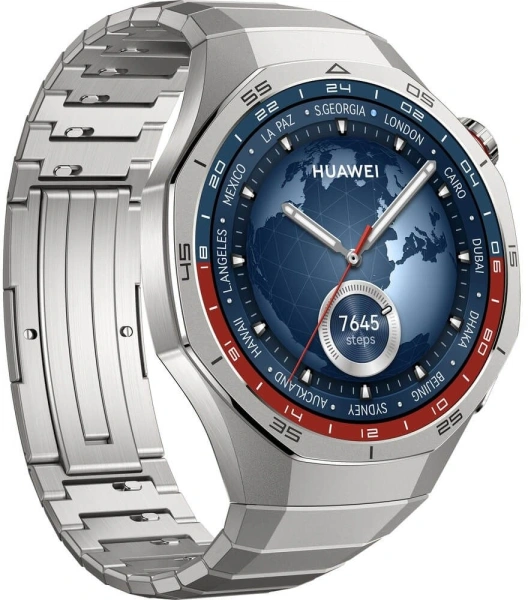 Смарт-часы Huawei Watch GT 5 Pro Vili-B29M 46.3мм 1.43" AMOLED корп.титановый серый рем.серый разм.брасл.:140-210мм (55020DGG)