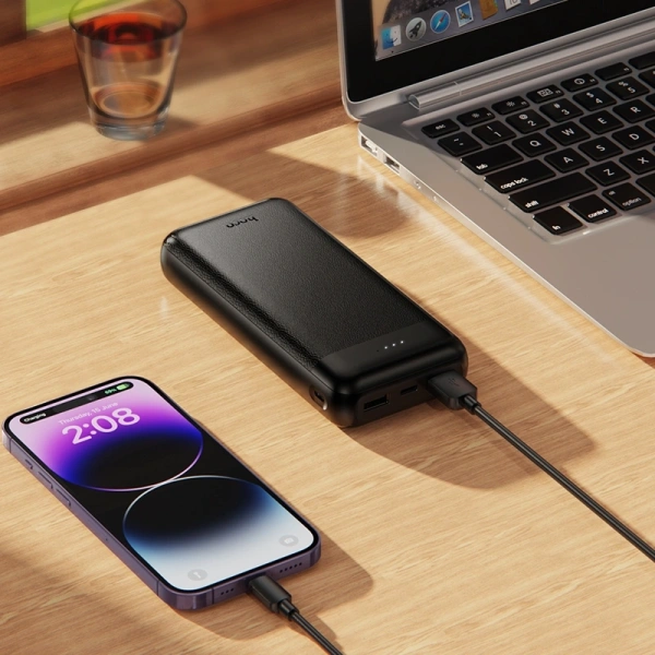 Мобильный аккумулятор Hoco J153A Stability 20000mAh QC3.0/PD 2A 2xUSB-A/USB-C черный (56085)