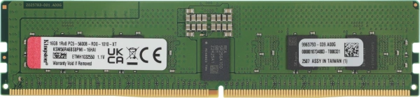 Память DDR5 Kingston KSM56R46BS8PMI-16HAI 16Gb DIMM ECC Reg PC5-44800 CL46 5600MHz