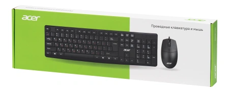Клавиатура + мышь Acer OMW141 клав:черный мышь:черный USB (ZL.MCEEE.01M)