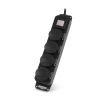 Сетевой фильтр Buro 400MDP-3-B 3м (4 розетки) черный (коробка)