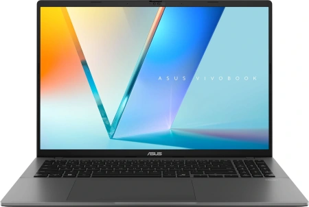 Ноутбук Asus VivoBook S16 S3607QA-SH062W Snapdragon X X1-26-100 16Gb SSD1Tb Qualcomm Adreno 16" OLED WUXGA (1920x1200) Windows 11 Home grey WiFi BT Cam (90NB16C2-M004J0)