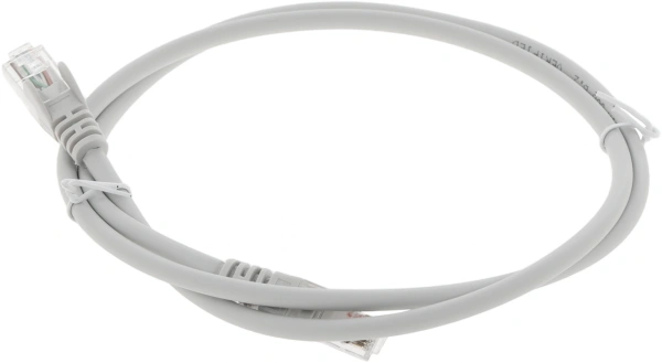Патч-корд Lanmaster LAN-PC45/U5E-1.0-GY UTP RJ-45 вил.-вилка RJ-45 кат.5E 1м серый LSZH (уп.:1шт)