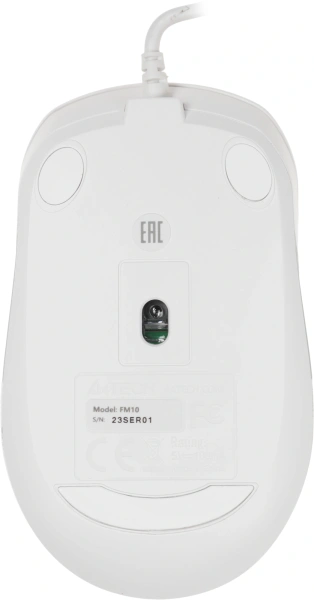 Мышь A4Tech Fstyler FM10 белый/серый оптическая 1600dpi USB 4but (FM10 WHITE)
