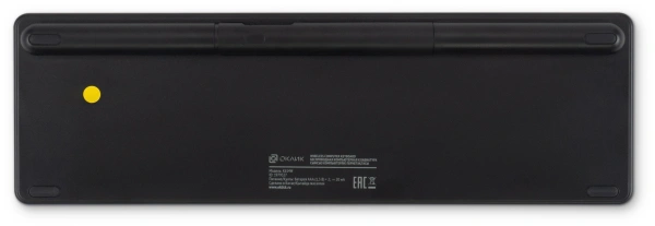 Клавиатура Оклик K614W черный USB беспроводная slim Multimedia Touch (1979327)