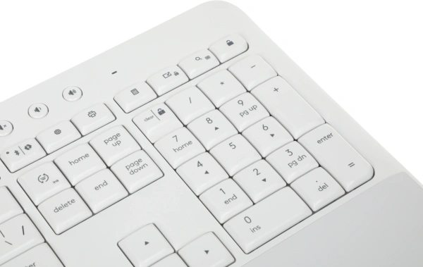 Клавиатура Logitech K650 белый USB беспроводная BT/Radio (подставка для запястий) (920-010986)