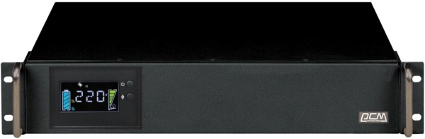 Источник бесперебойного питания Powercom King Pro RM KIN-1200AP LCD 960Вт 1200ВА черный