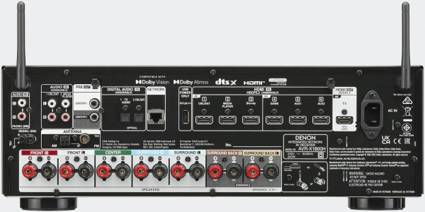 Ресивер AV Denon AVRX-1800HBK 7.2 черный