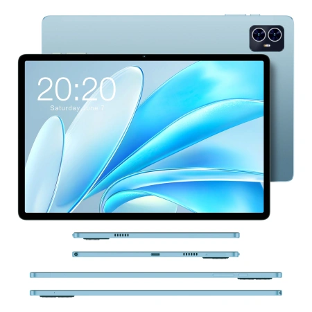 Планшет Teclast M50S T606 (1.6) 8C RAM4Gb ROM128Gb 10.1" IPS 1280x800 Android 14 голубой 13Mpix 5Mpix BT WiFi microSD 256Gb 6000mAh 10hr