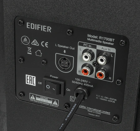 Колонки Edifier R1700BT 2.0 черный 66Вт BT