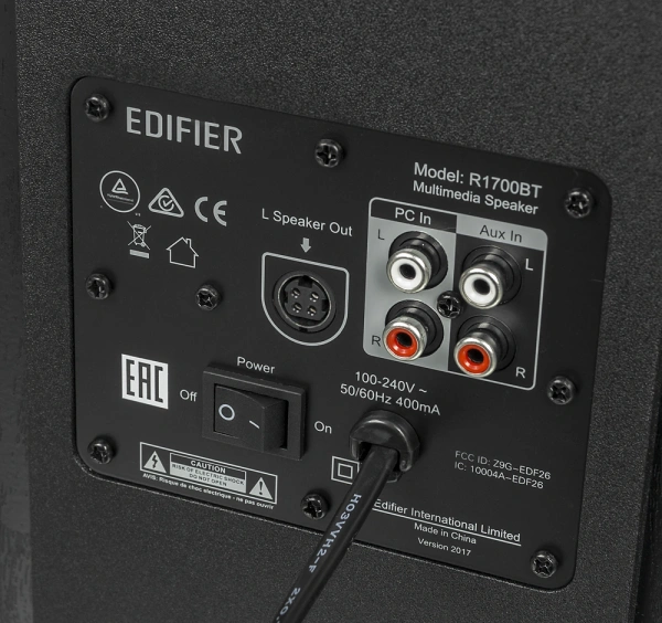 Колонки Edifier R1700BT 2.0 черный 66Вт BT