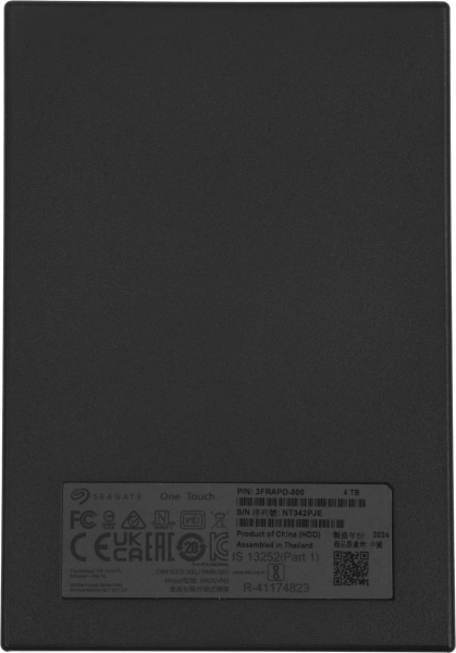 Жесткий диск Seagate USB3.0 4TB STKZ4000401 One Touch 2.5" серебристый