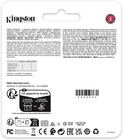 Флеш Диск Kingston 128GB DataTraveler Duo G2 DTDEG2/128GB USB3.0 зеленый/черный