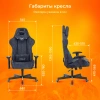 Кресло игровое Zombie VIKING KNIGHT Fabric синий Light-27 с подголов. крестов. металл