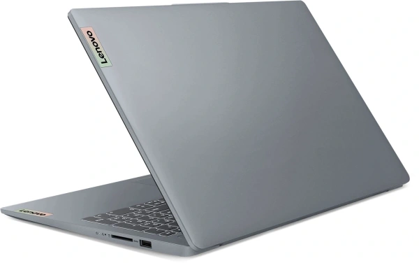 Ноутбук Lenovo IdeaPad Slim 3 15IRH8 Core i7 13620H 16Gb SSD512Gb Intel UHD Graphics 15.6" IPS FHD (1920x1080) без ОС grey WiFi BT Cam (83EM00C1RK)