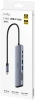 Разветвитель USB-C Cudy UH407 3порт. серебристый