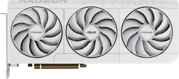 Видеокарта Asus PCI-E 5.0 PRIME-RX9070XT-O16GWHITE AMD Radeon RX 9070XT 16Gb 256bit GDDR6 2460/20000 HDMIx1 DPx3 HDCP Ret