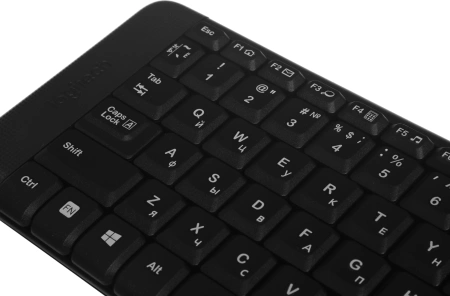 Клавиатура + мышь Logitech MK220 клав:черный мышь:черный USB беспроводная (920-003236)