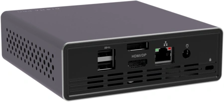 Неттоп Digma Pro Minimax U1 i5 1235U (1.3) 8Gb SSD512Gb Iris Xe Windows 11 Pro GbitEth WiFi BT 60W темно-серый/черный (DPP5-8DXW01)