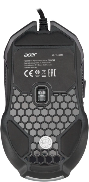 Мышь Acer OMW160 черный оптическая 6400dpi USB 8but (ZL.MCEEE.00Q)