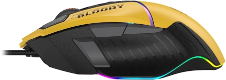 Мышь A4Tech Bloody W95 Max Sports желтый/серый оптическая 12000dpi USB 10but (W95 MAX SPORTS LIME)