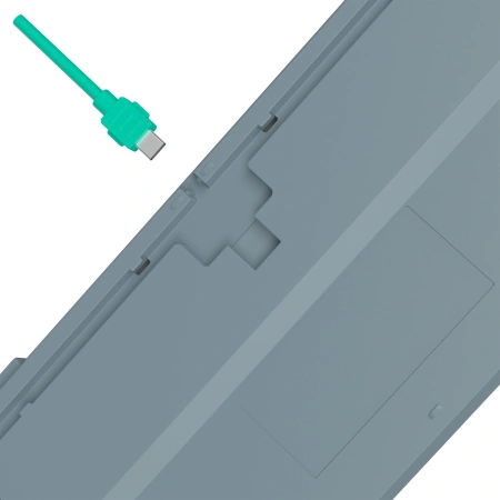 Клавиатура A4Tech S87 Energy механическая серый USB for gamer LED (S87 USB ENERGY ASH) кабель 1.8м