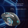 Мышь Оклик 770GW черный/серебристый оптическая 3600dpi беспров. USB для ноутбука 6but