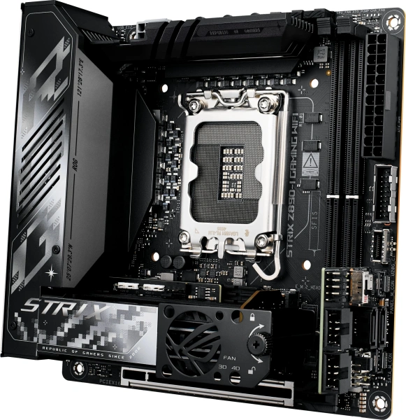 Материнская плата Asus ROG STRIX Z890-I GAMING WIFI Soc-1851 Intel Z890 2xDDR5 mini-ITX AC`97 8ch(7.1) 2.5Gg RAID+HDMI