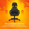 Кресло игровое Zombie RUNNER черный/желтый экокожа крестов. пластик