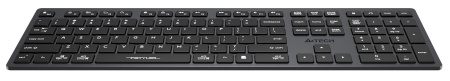 Клавиатура A4Tech FX50 серый USB slim Multimedia (FX50 GREY) кабель 1.5м