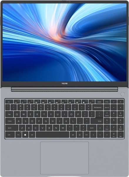Ноутбук Tecno MegaBook T16 Core i5 13420H 16Gb SSD512Gb Intel UHD Graphics 16" IPS FHD+ (1920x1200) без ОС 64 grey WiFi BT Cam 6460mAh (T16RA-NEG0)