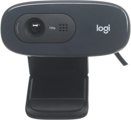 Камера Web Logitech HD Webcam C270 черный 0.9Mpix (1280x720) USB2.0 с микрофоном (960-000999)