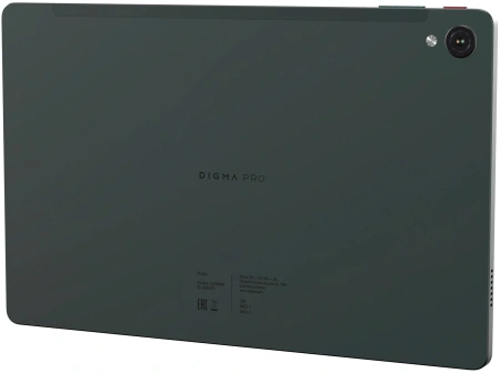 Планшет Digma Pro Pulse T606 (1.6) 8C RAM6Gb ROM128Gb 10.4" In-Cell 2000x1200 4G Android 14 темно-зеленый 13Mpix 5Mpix BT WiFi microSD 128Gb 7000mAh 500hrs