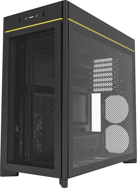 Корпус Montech HS01 черный без БП ATX 11x120mm 2x140mm 2xUSB3.0 audio
